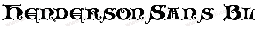 HendersonSans Black字体转换